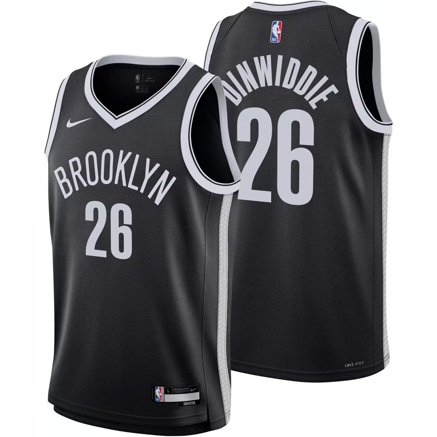 NBA Spencer Dinwiddie Brooklyn Nets 26 Jersey