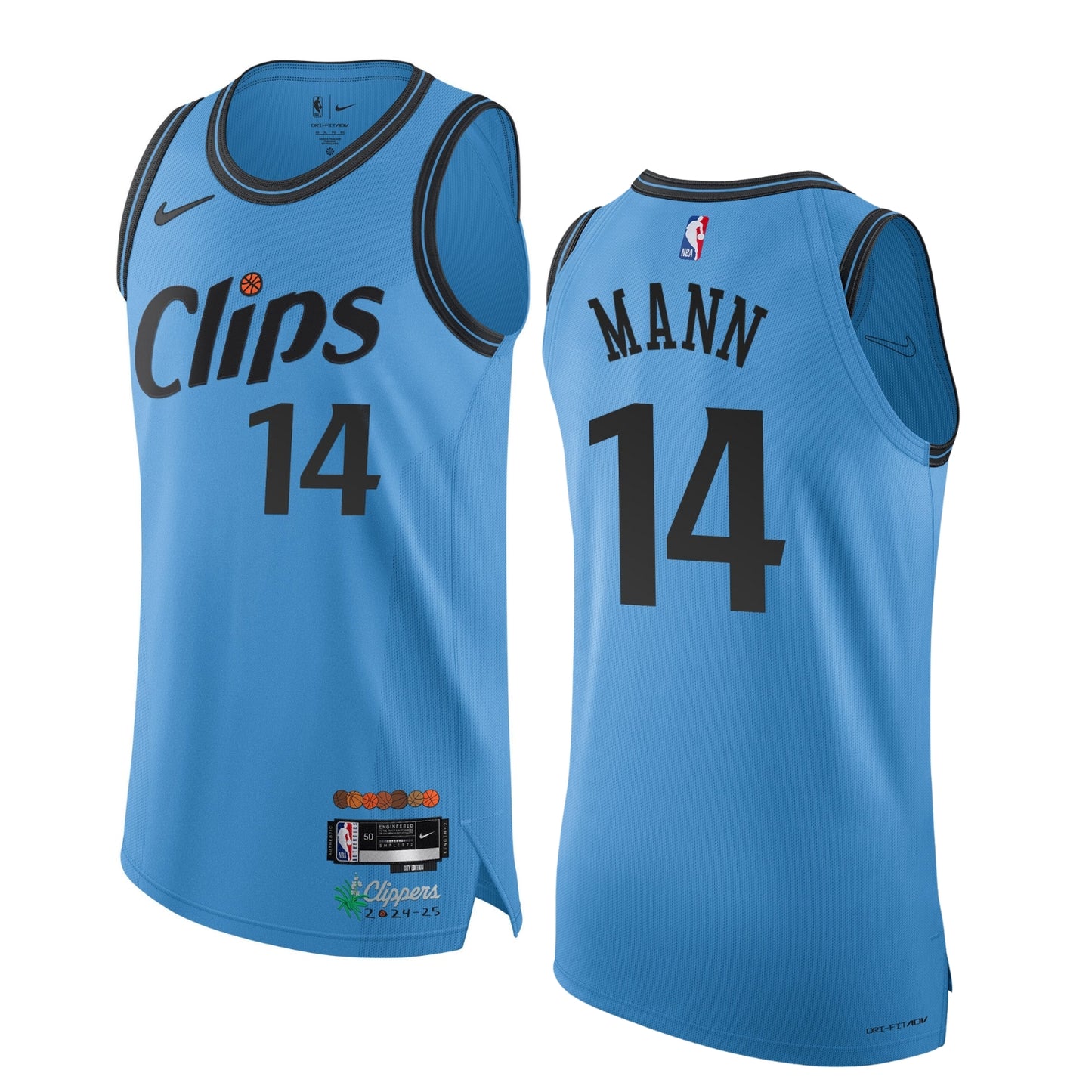 NBA Terance Mann Los Angeles Clippers 14 Jersey