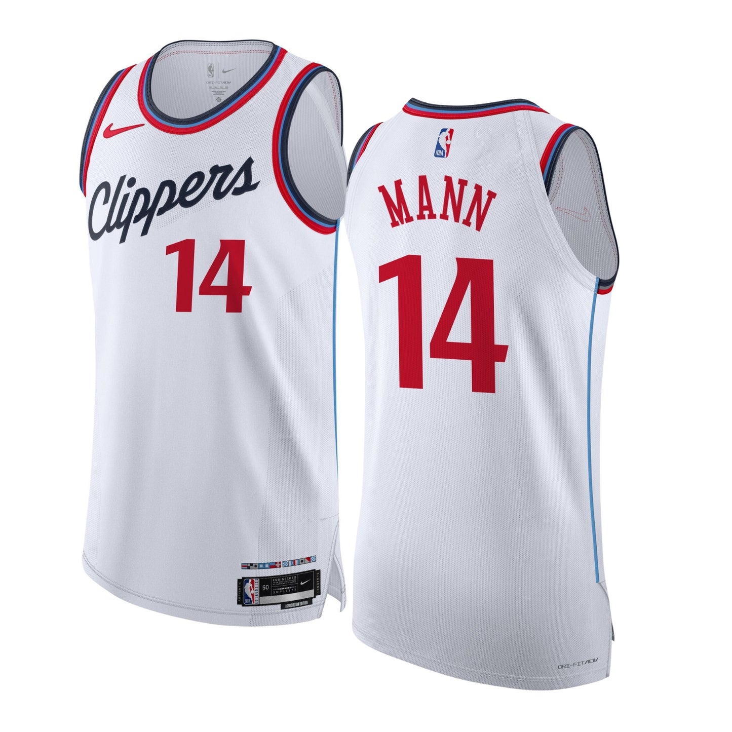 NBA Terance Mann Los Angeles Clippers 14 Jersey