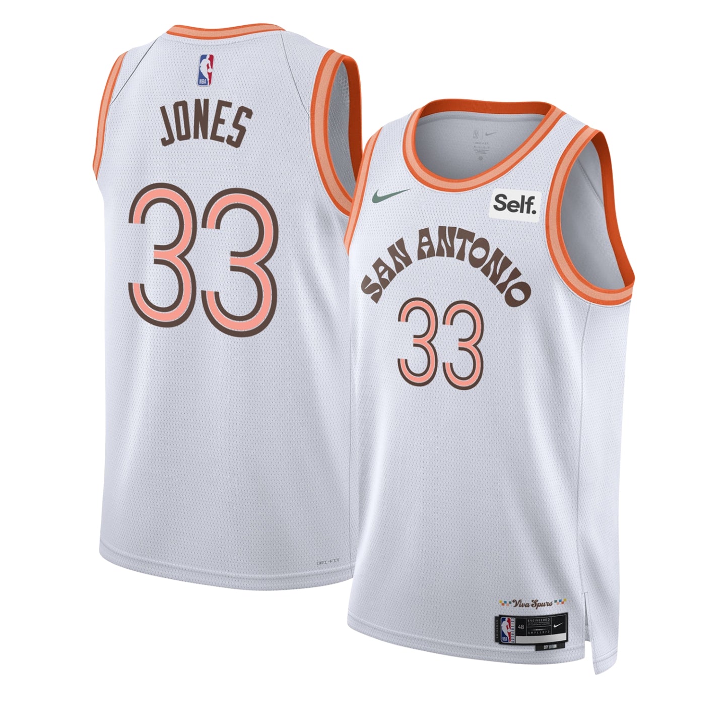 NBA Tre Jones San Antonio Spurs 33 Jersey