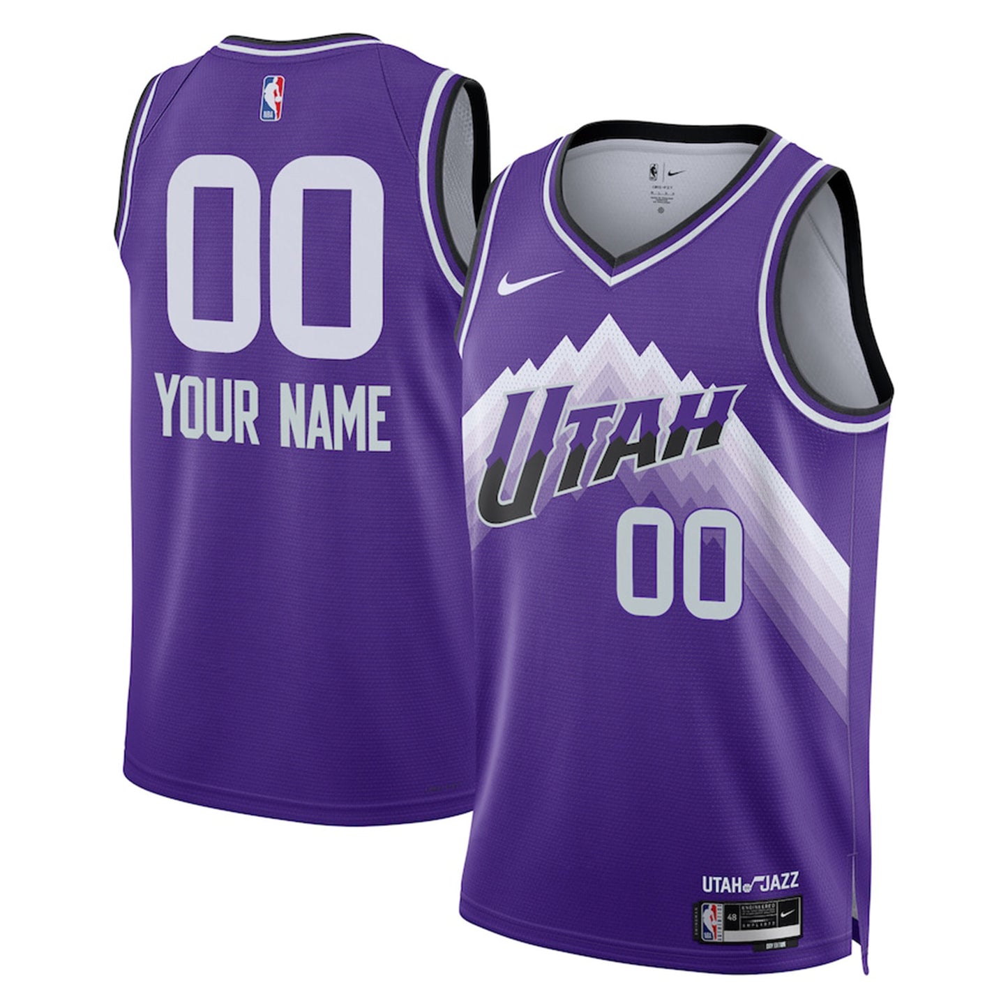 NBA Utah Jazz Blank Custom Jersey