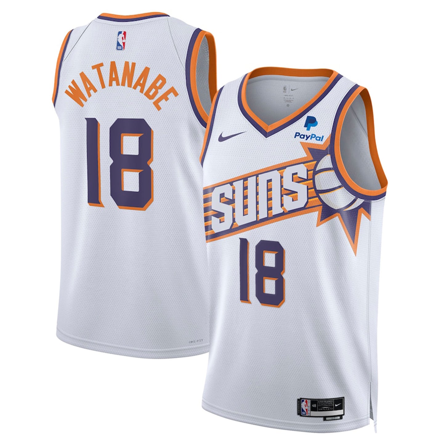 NBA Yuta Watanabe Phoenix Suns 18 Jersey