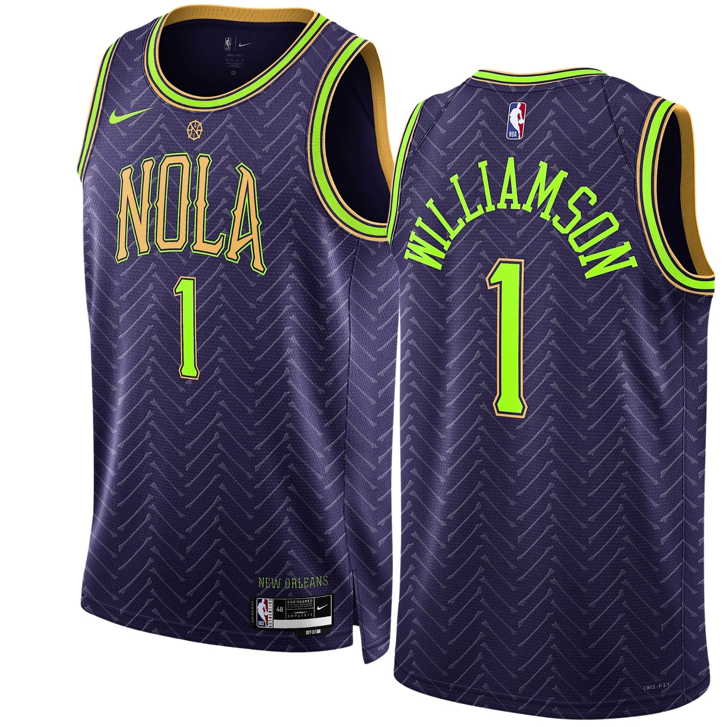 NBA Zion Williamson New Orleans Pelicans 1 Jersey