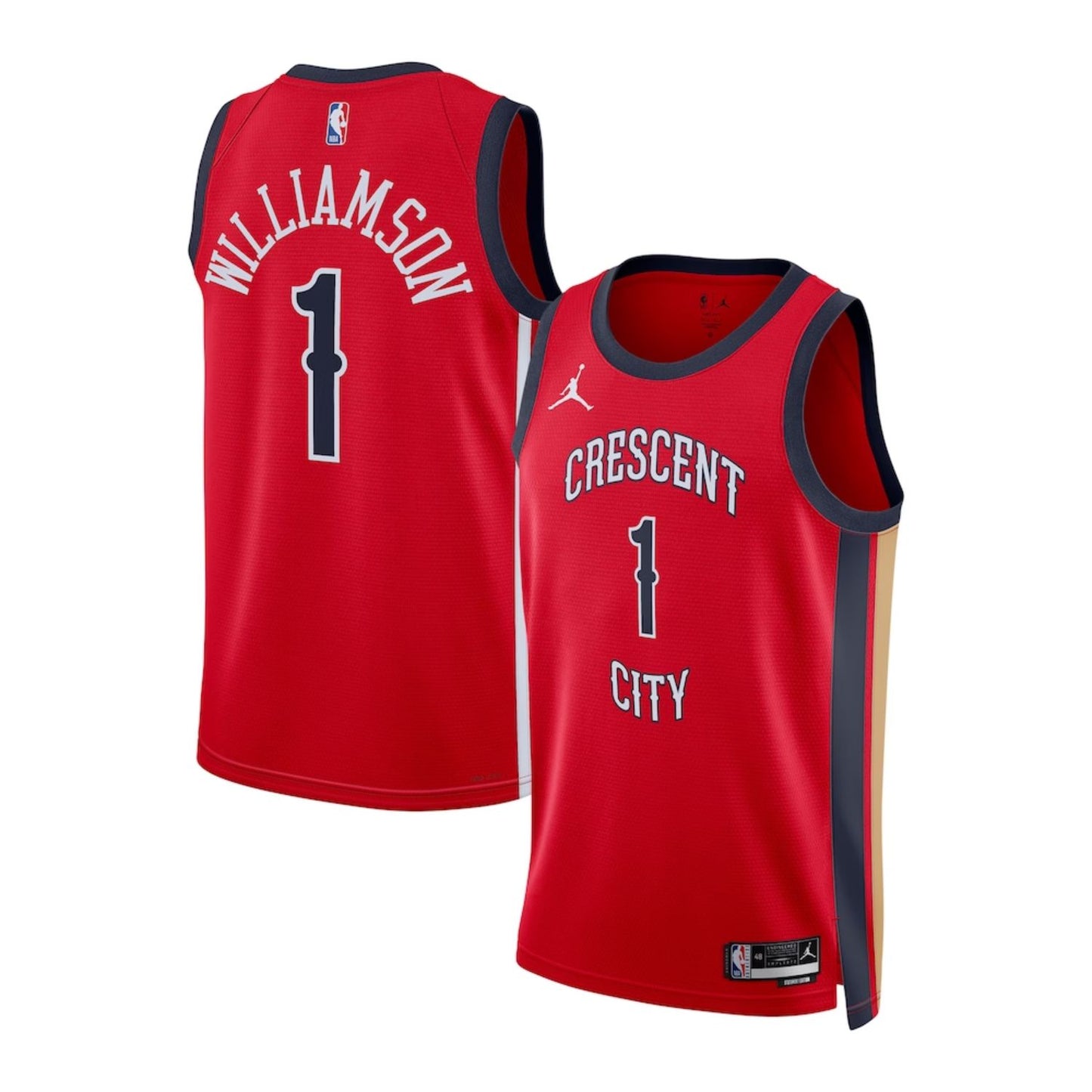 NBA Zion Williamson New Orleans Pelicans 1 Jersey