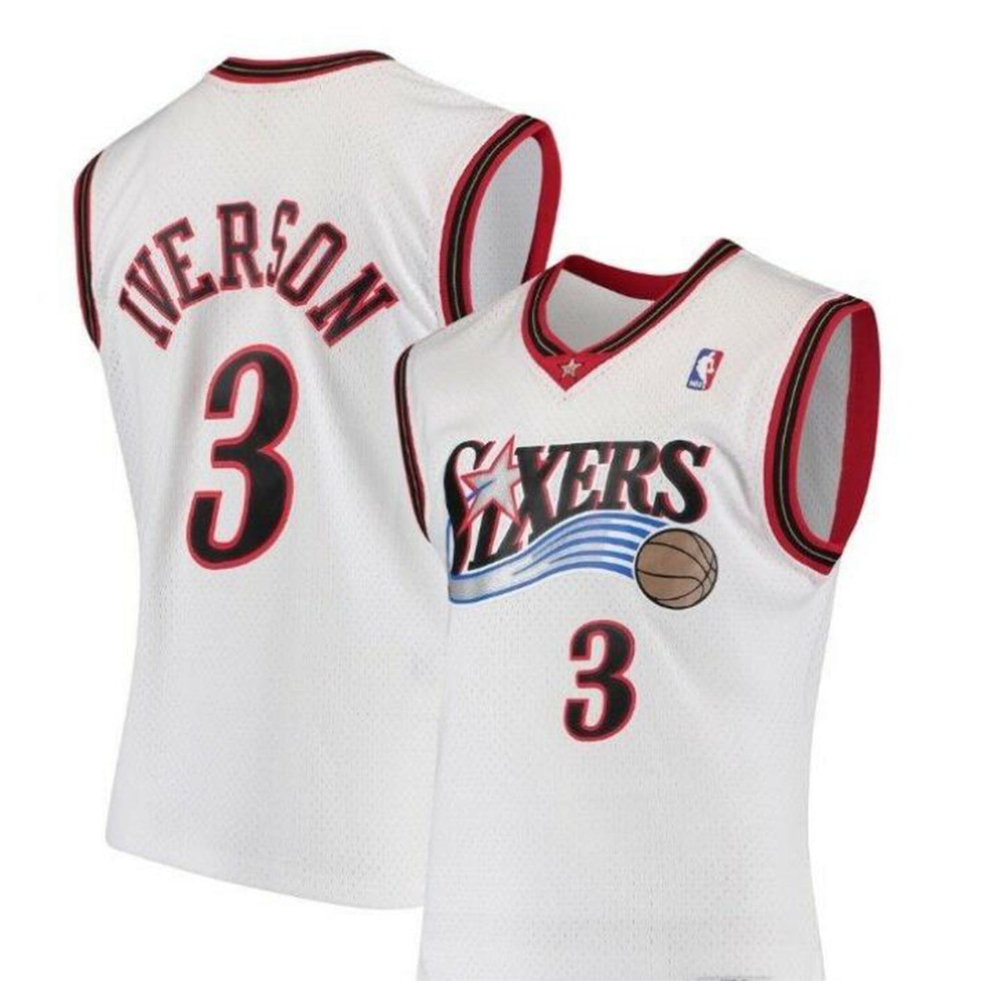 NBA Allen Iverson Philadelphia Sixers 3 Retro Jersey