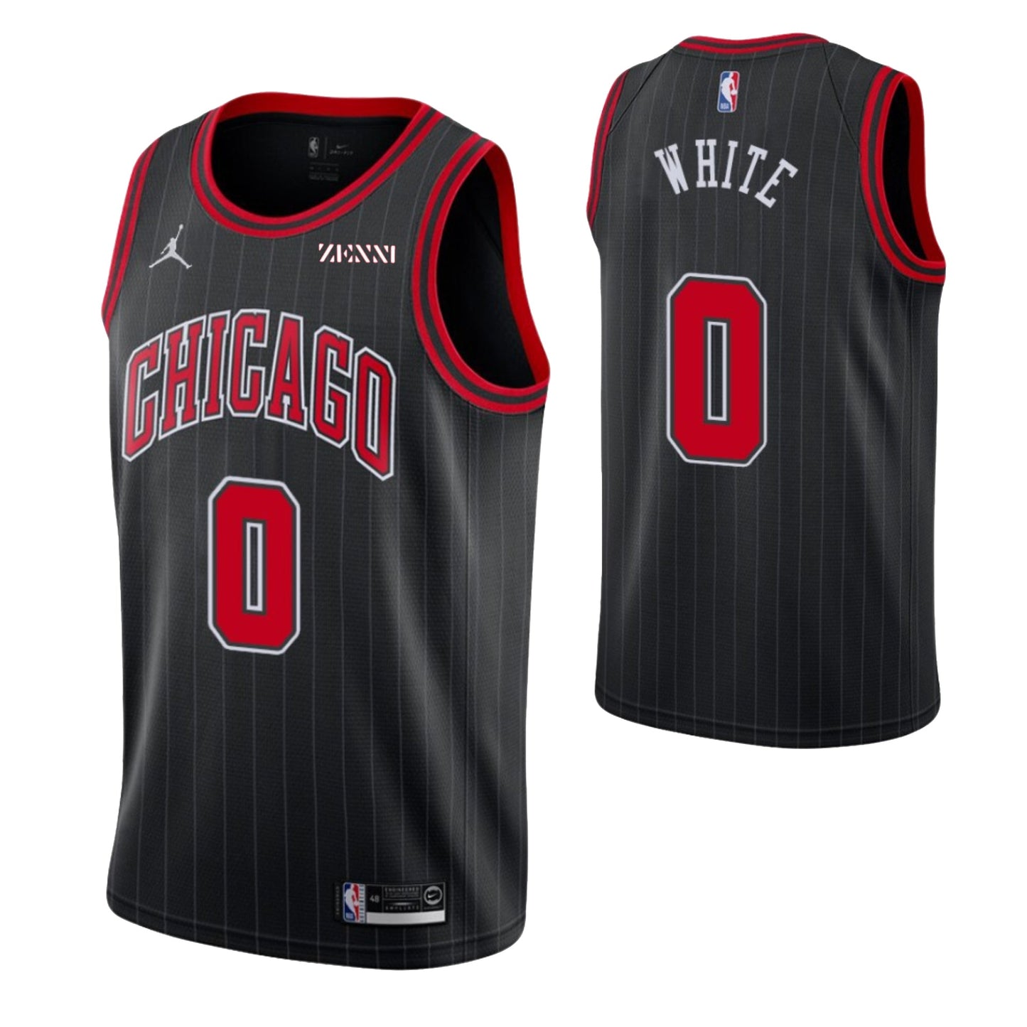 NBA Coby White Chicago Bulls 0 Jersey