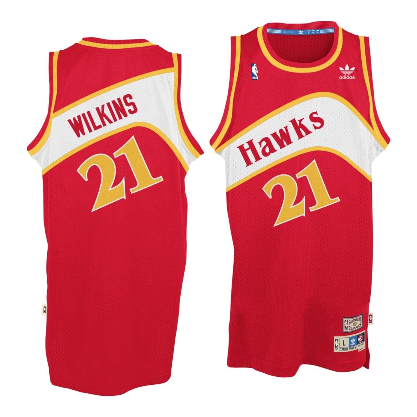 NBA Dominique Wilkins Atlanta Hawks 21 Retro Jersey