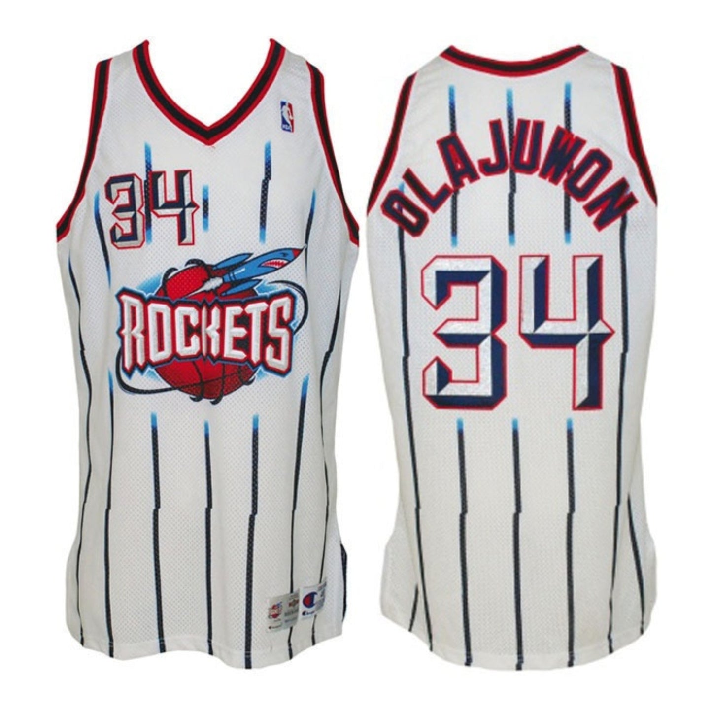 NBA Hakeem Olajuwon Houston Rockets 34 Retro Jersey
