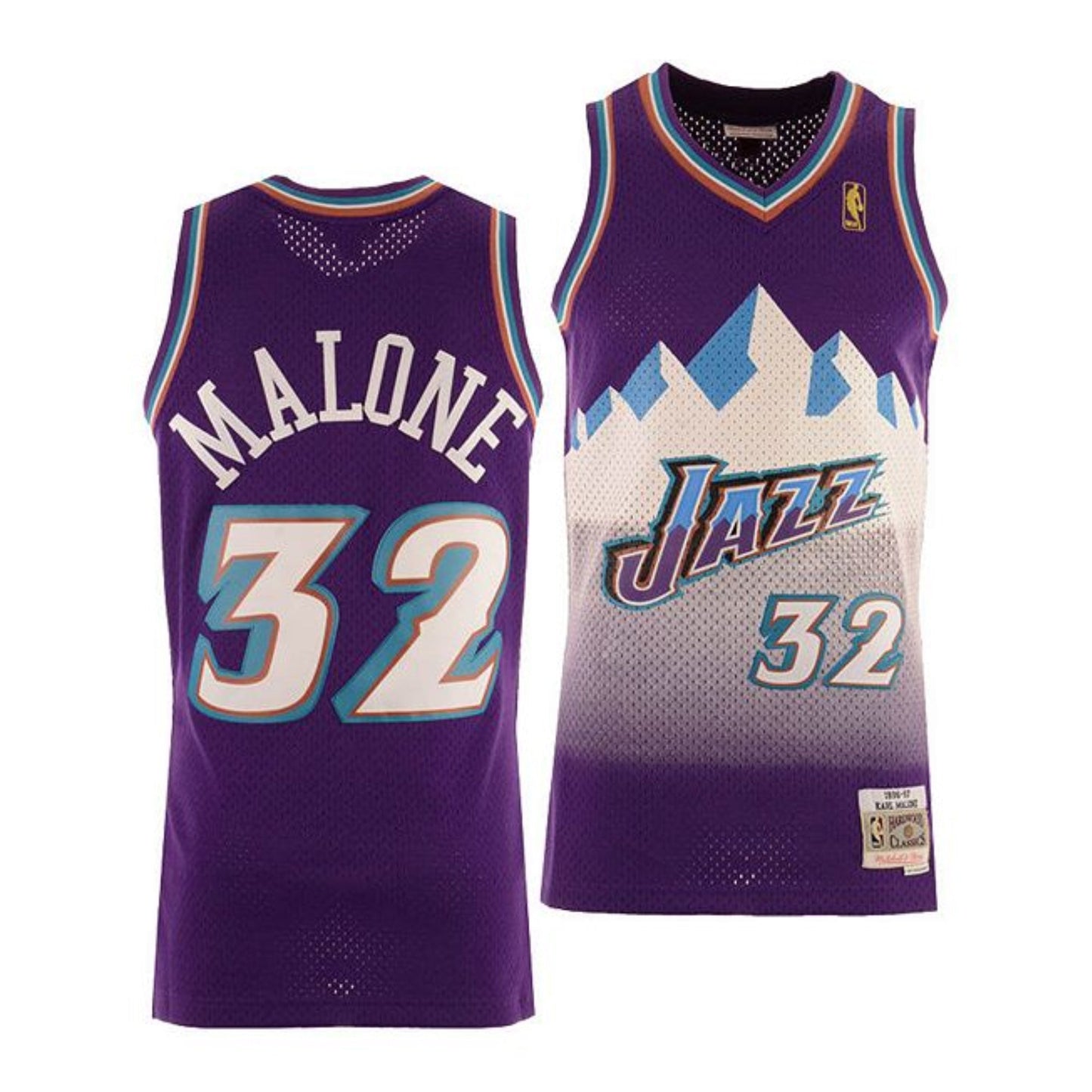 NBA Karl Malone Utah Jazz 32 Retro Jersey
