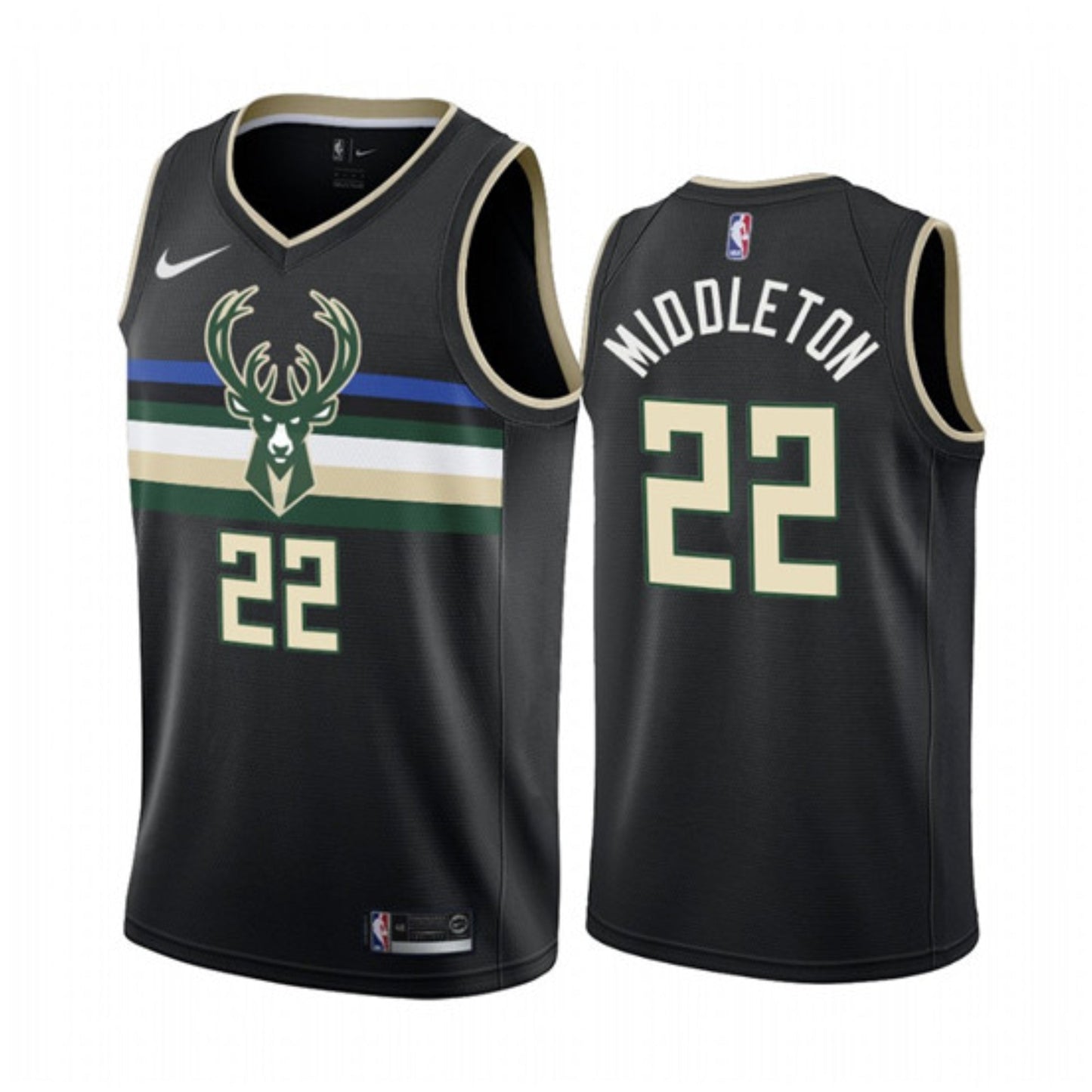 NBA Khris Middleton Milwaukee Bucks 22 Jersey