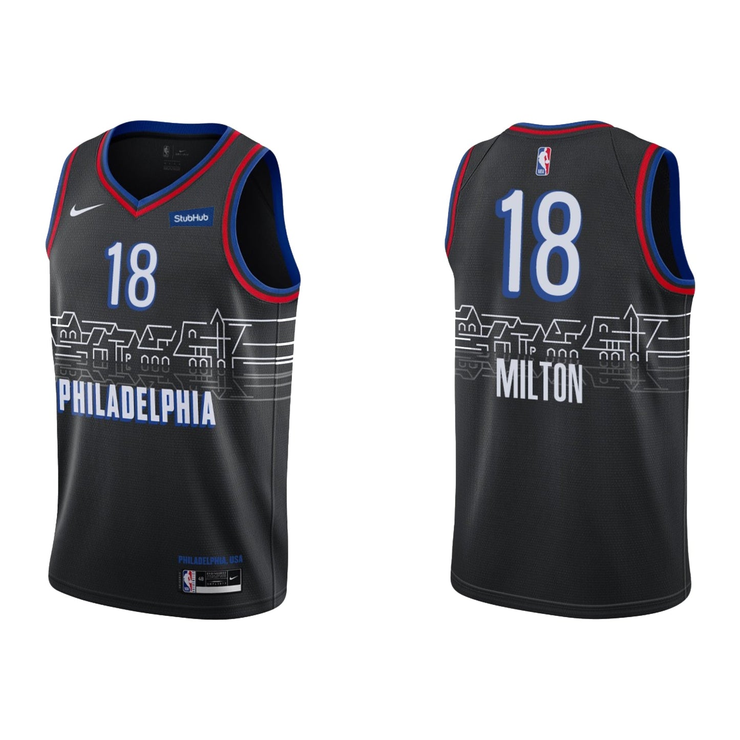 NBA Shake Milton Philadelphia 76ers 18 Jersey