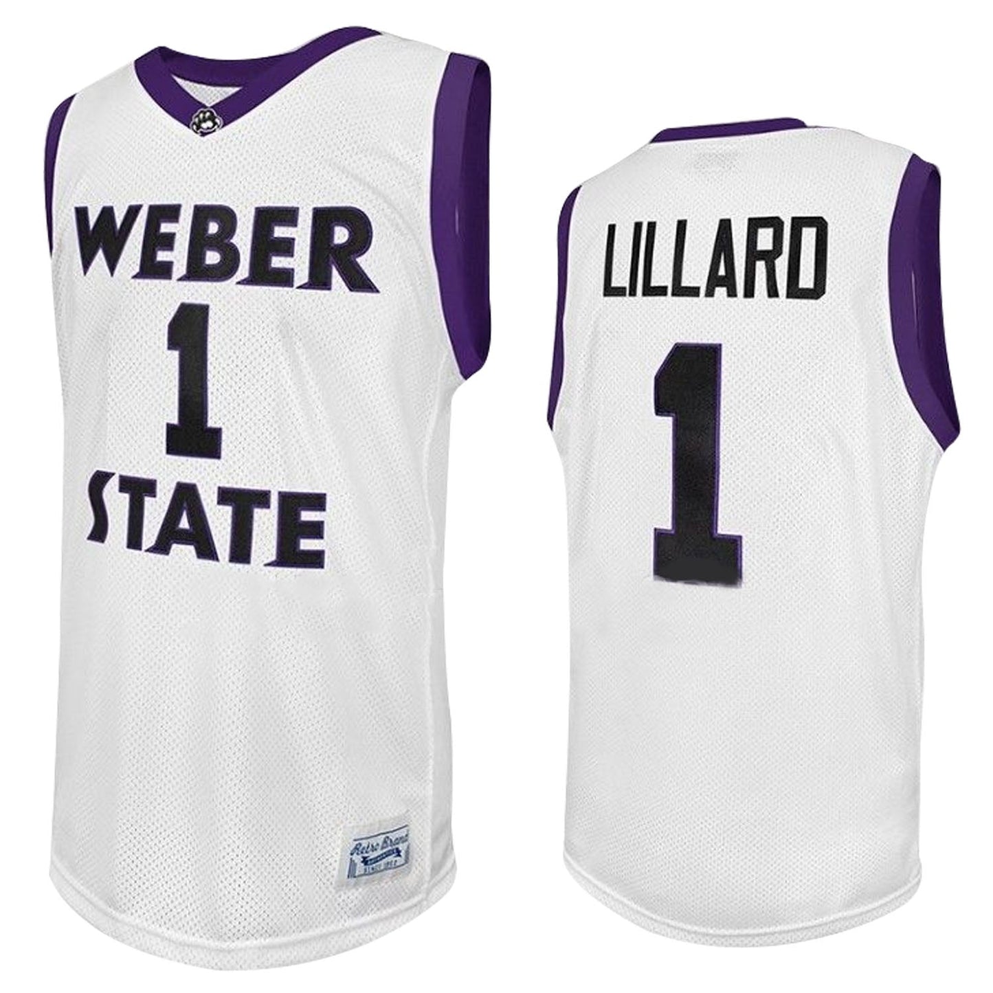 NCAAB Damian Lillard Weber State Wildcats 1 Jersey