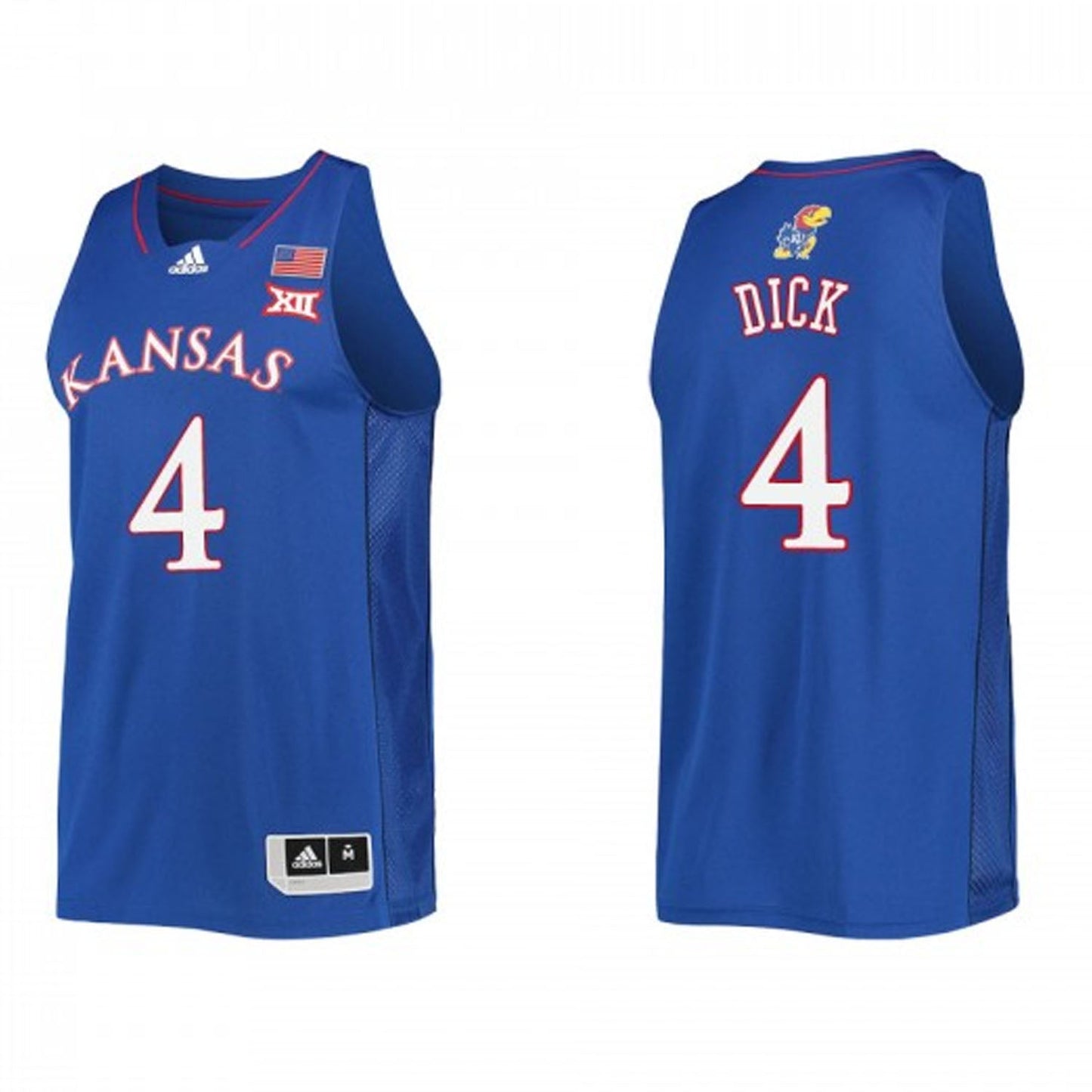 NCAAB Gradey Dick Kansas Jayhawks 4 Jersey