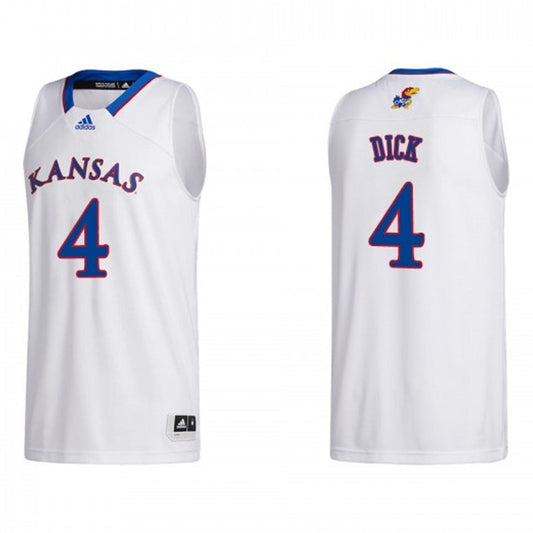 NCAAB Gradey Dick Kansas Jayhawks 4 Jersey