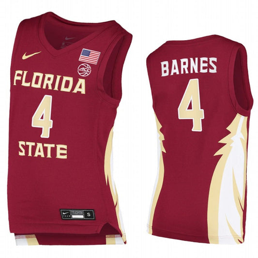 NCAAB Scottie Barnes Florida State Seminoles 4 Jersey