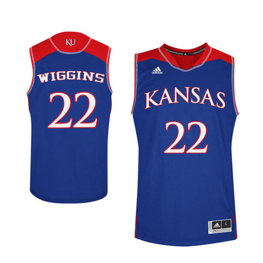 NCAAB Andrew Wiggins Kansas Jayhawks 22 Jersey