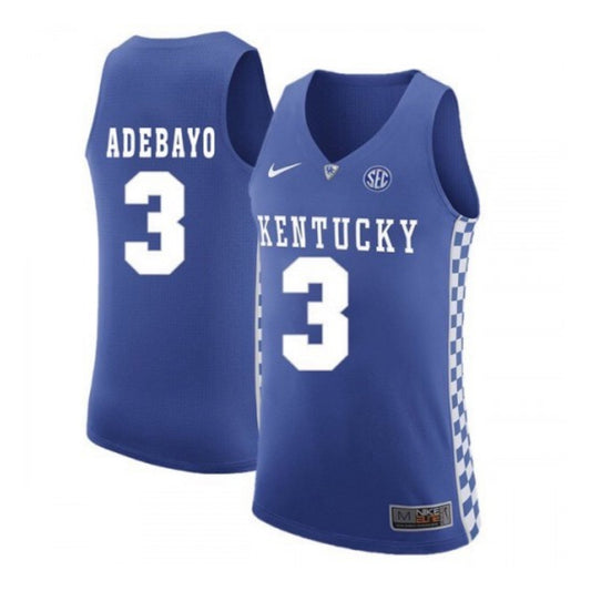 NCAAB Bam Adebayo Kentucky Wildcats 3 Jersey