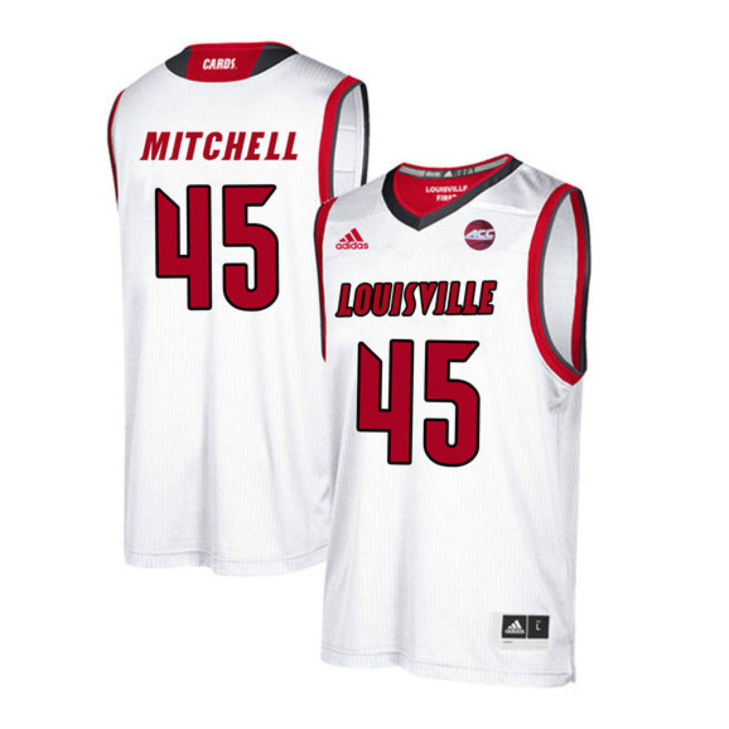 NCAAB Donovan Mitchell Louisville Cardinals 45 Jersey