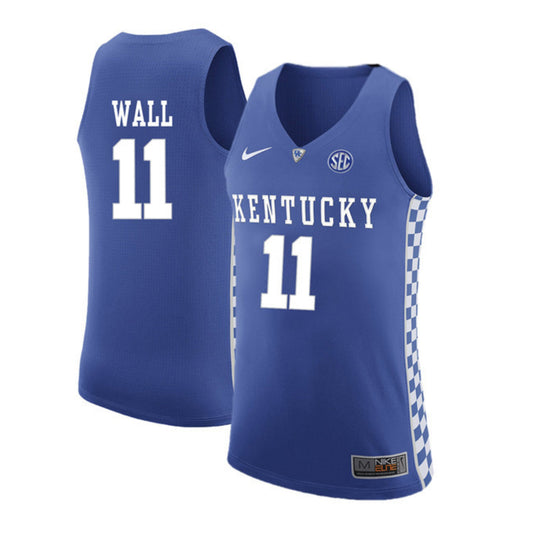 NCAAB John Wall Kentucky Wildcats 11 Jersey