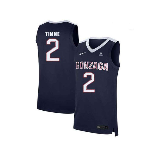 NCAA Drew Timme Gonzaga Bulldogs 2 Jersey