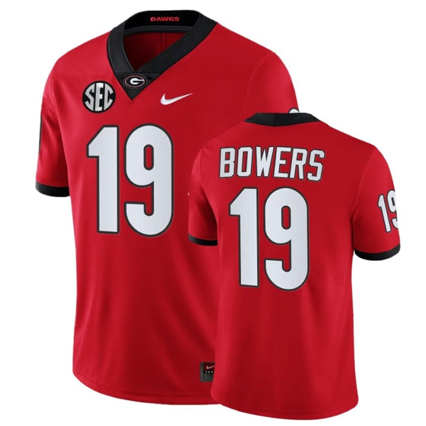 NCAAF Brock Bowers Georgia Bulldogs 19 Jersey