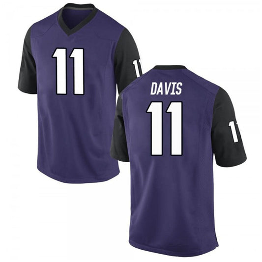 NCAAF Derius Davis TCU 11 Jersey