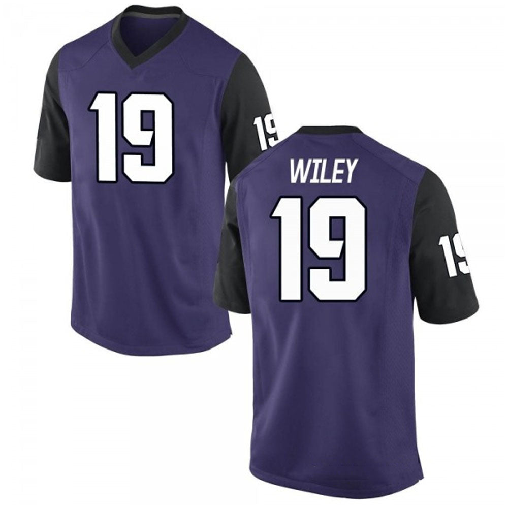 NCAAF Jared Wiley TCU 19 Jersey