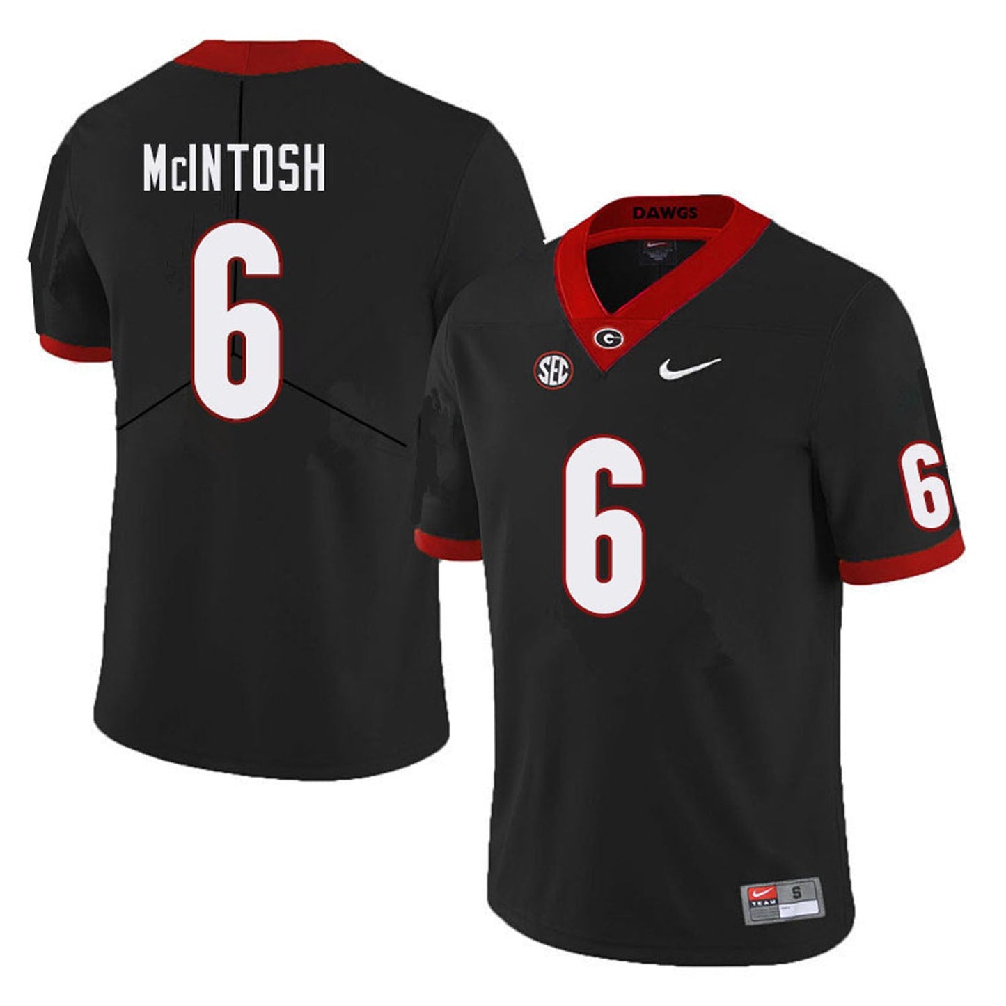 NCAAF Kenny McIntosh Georgia Bulldogs 6 Jersey