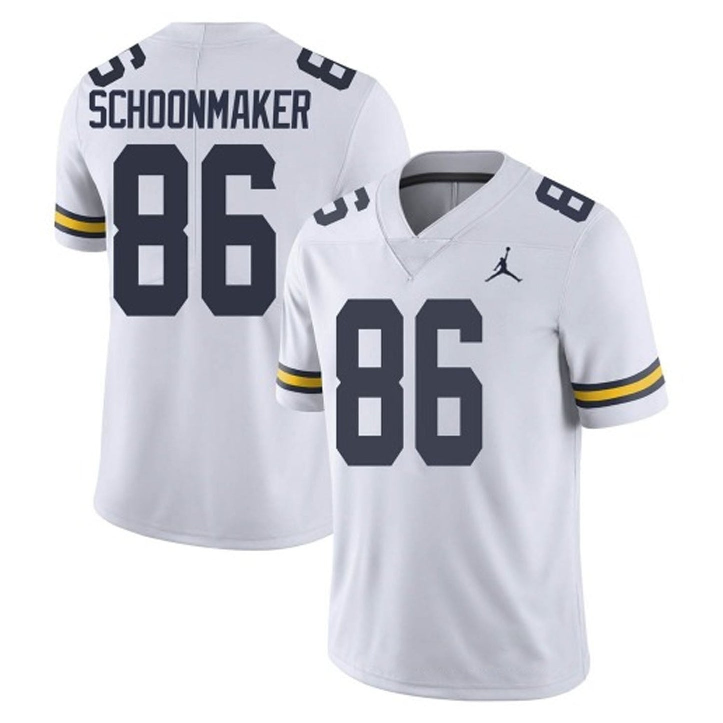 NCAAF Luke Schoonmaker Michigan Wolverines 86 Jersey