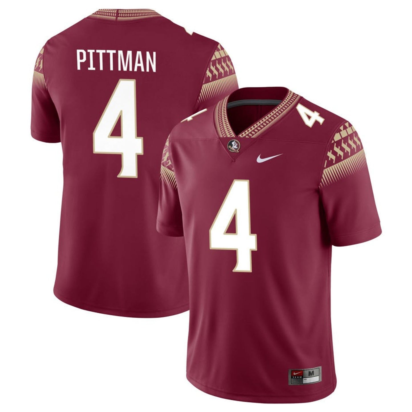 NCAAF Mycah Pittman FSU 4 Jersey