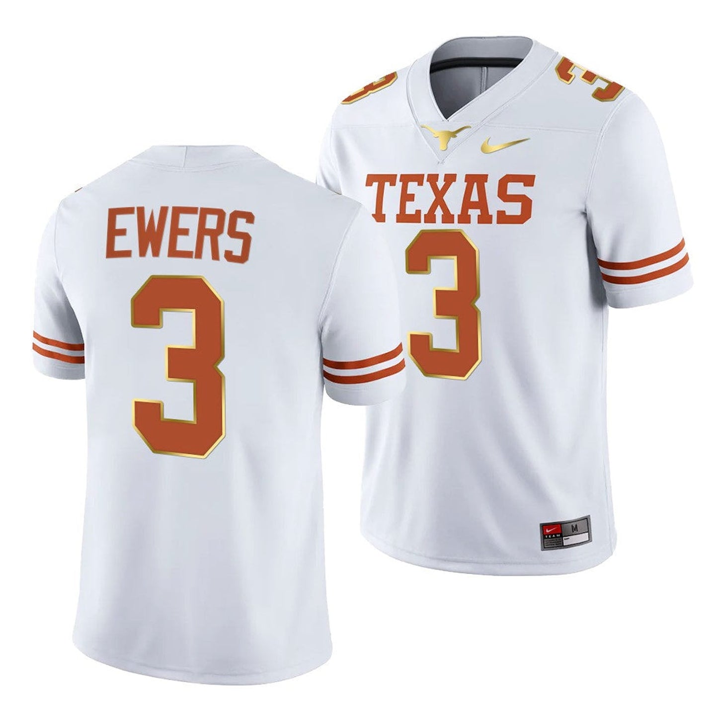 NCAAF Quinn Ewers Texas Longhorns 3 Jersey