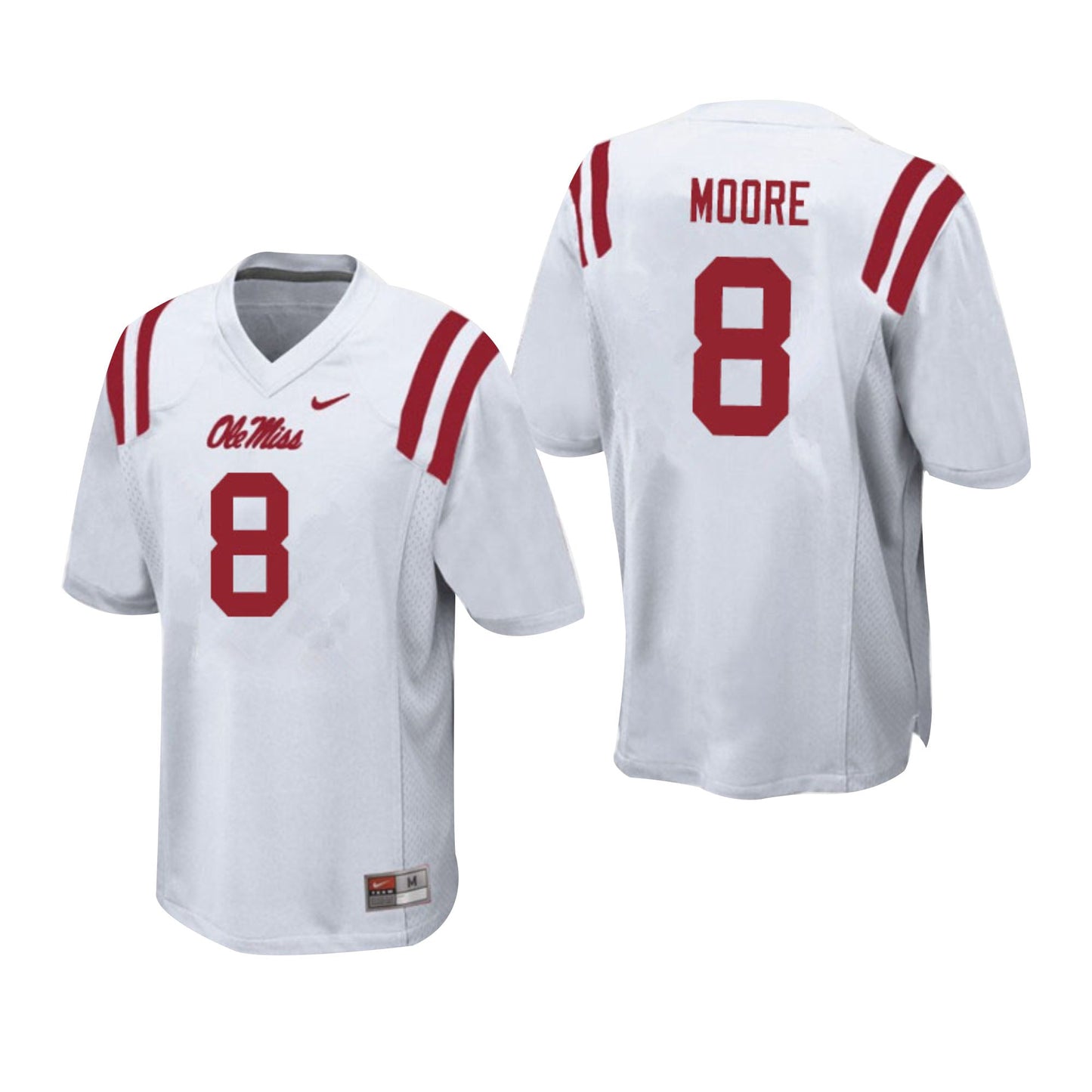 NCAAF Elijah Moore Ole Miss Rebels 8 Jersey
