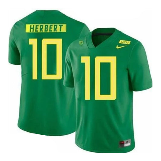 NCAAF Justin Herbert Oregon Ducks 10 Jersey