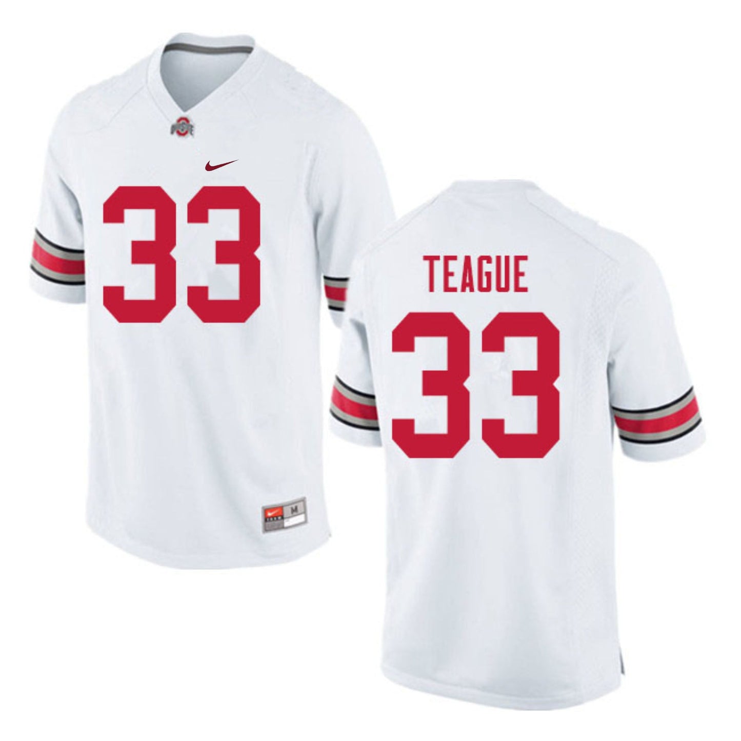 NCAAF Master Teague III Ohio State Buckeyes 33 Jersey