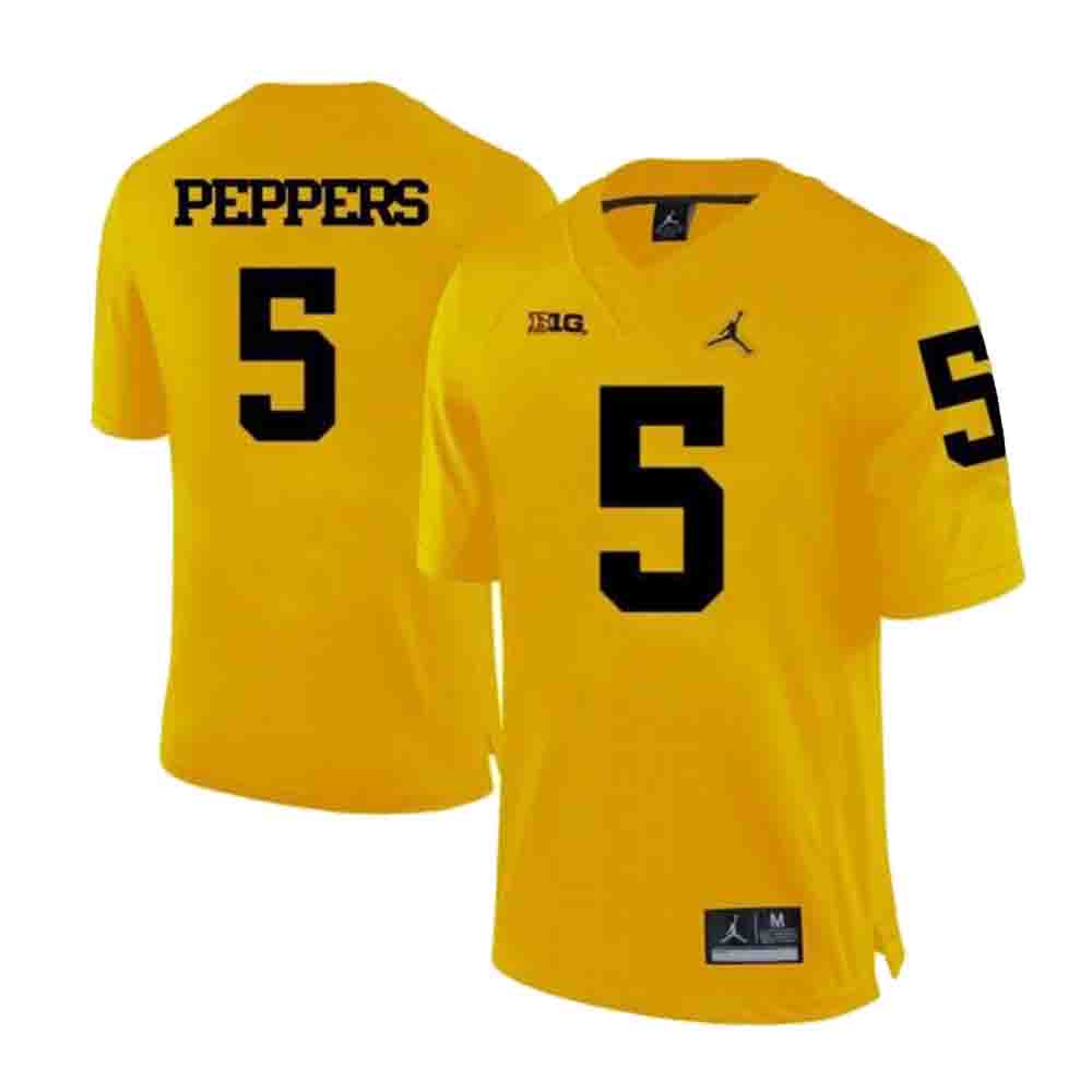 NCAA Jabrill Peppers Michigan Wolverines 5 Jersey