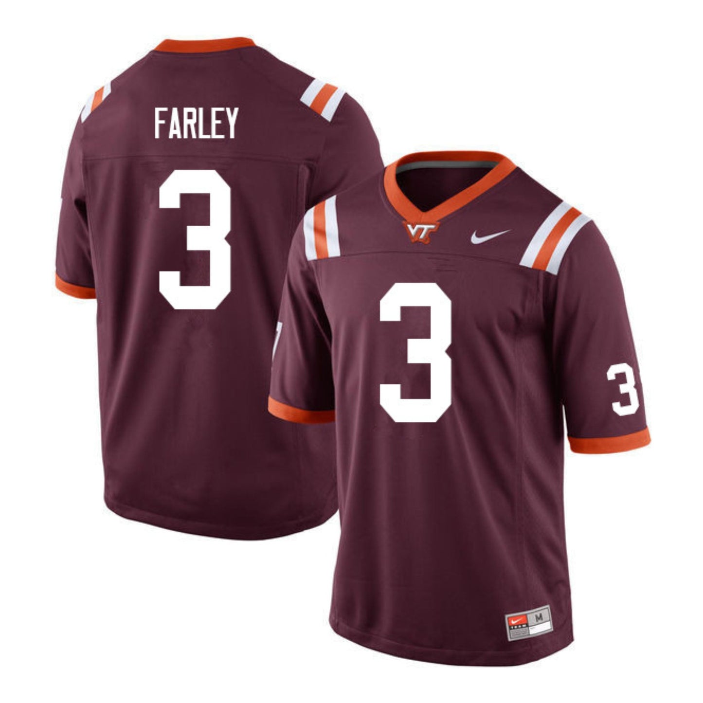 NCAA Caleb Farley Virginia Tech Hokies 3 Jersey