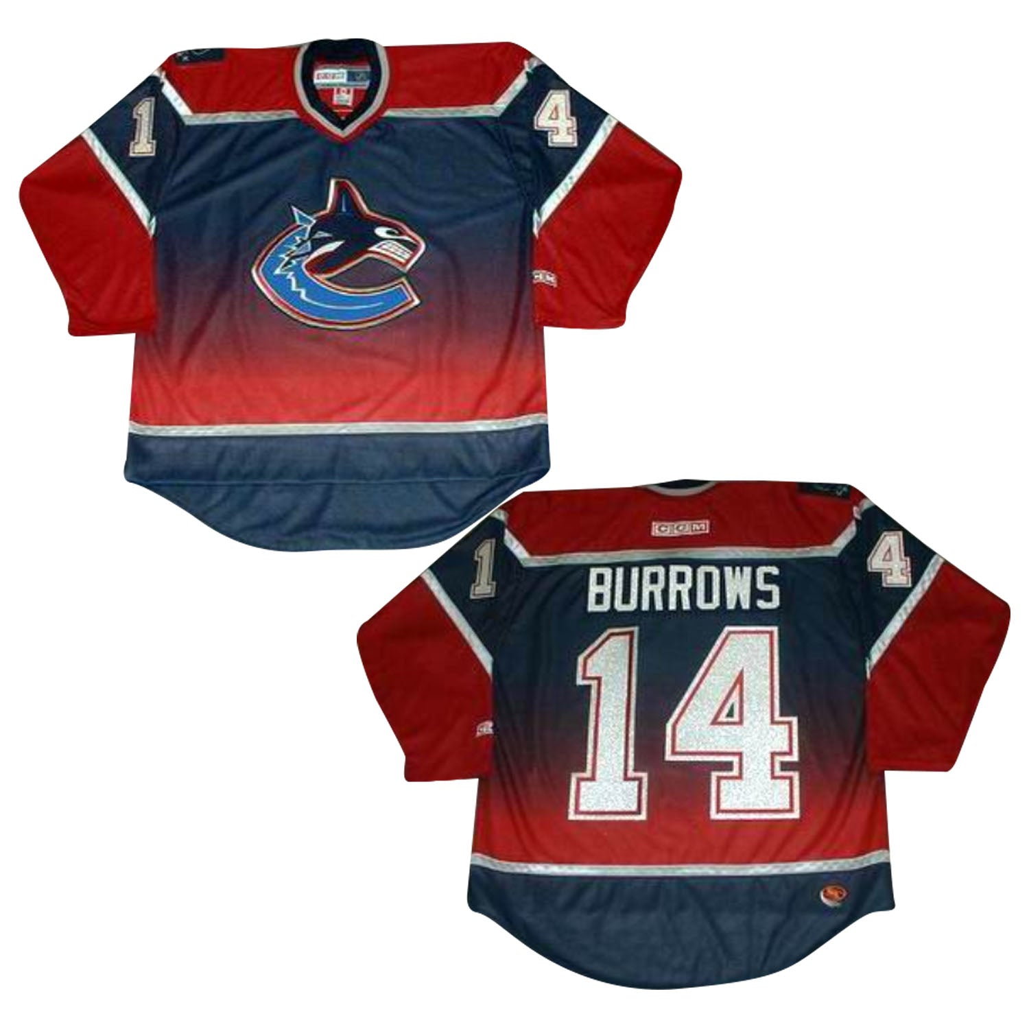 NHL Alexandre Burrows Vancouver Canucks 14 Jersey The Jersey King