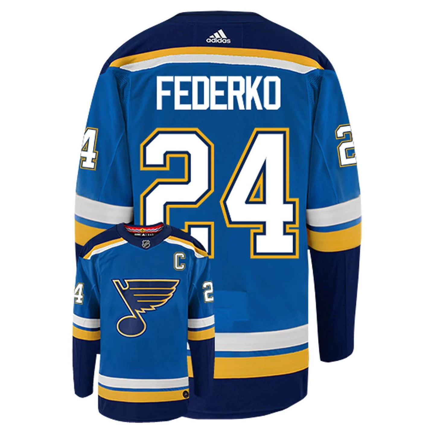 NHL Bernie Federko St. Louis Blues 24 Jersey