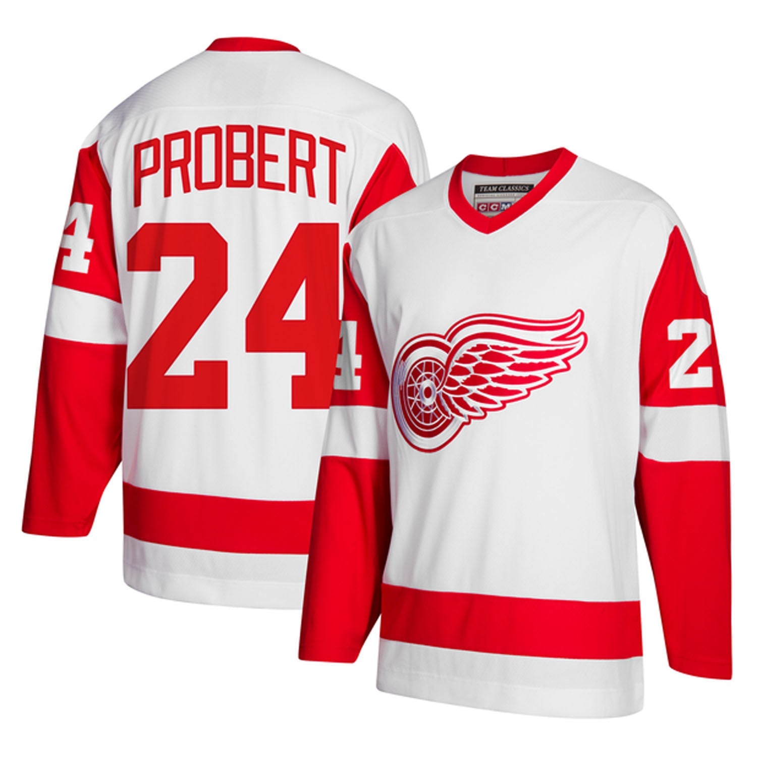 NHL Bob Probert Detroit Red Wings 24 Jersey The Jersey King