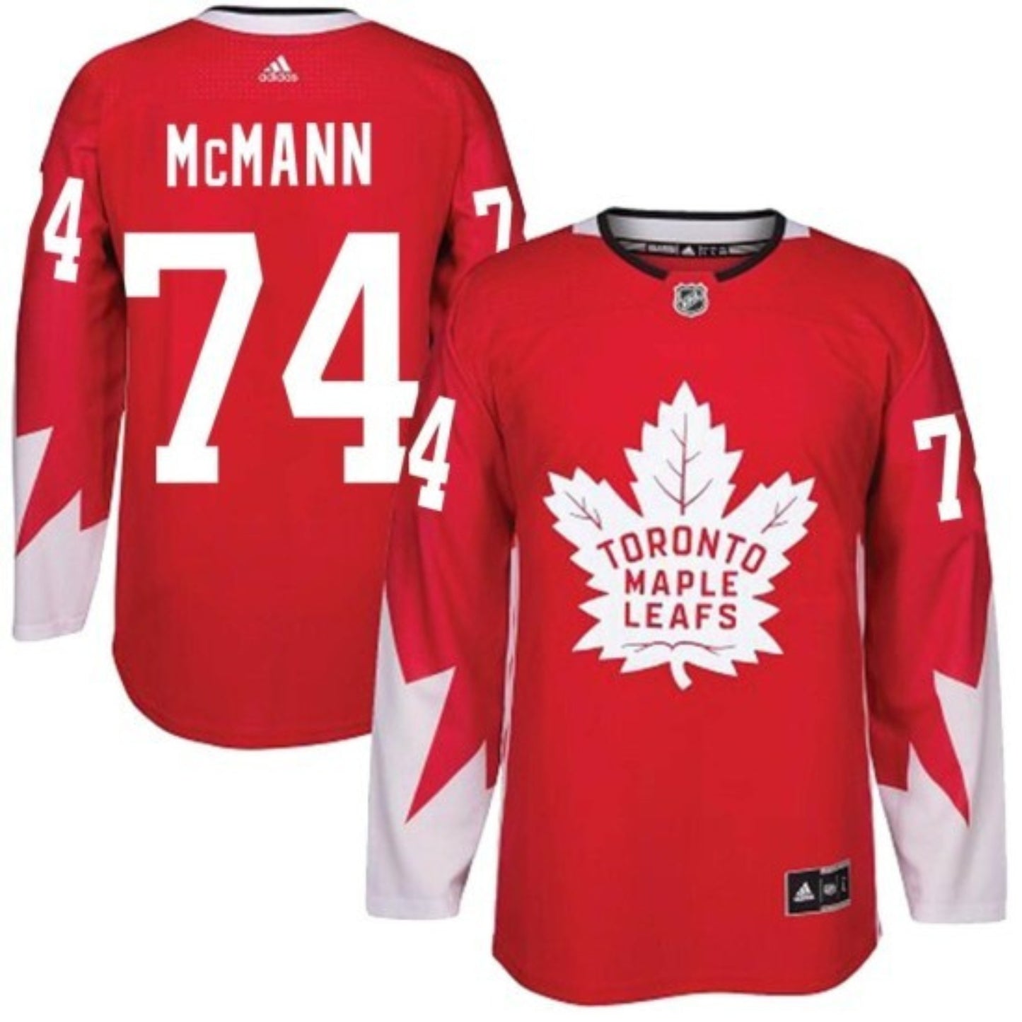 NHL Bobby McMann Toronto Maple Leafs 74 Jersey