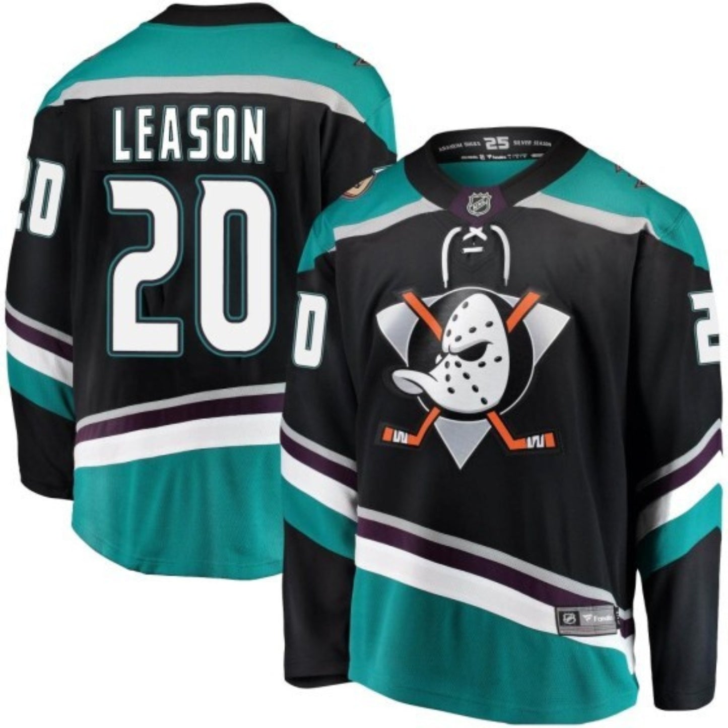 NHL Brett Leason Anaheim Ducks 20 Jersey