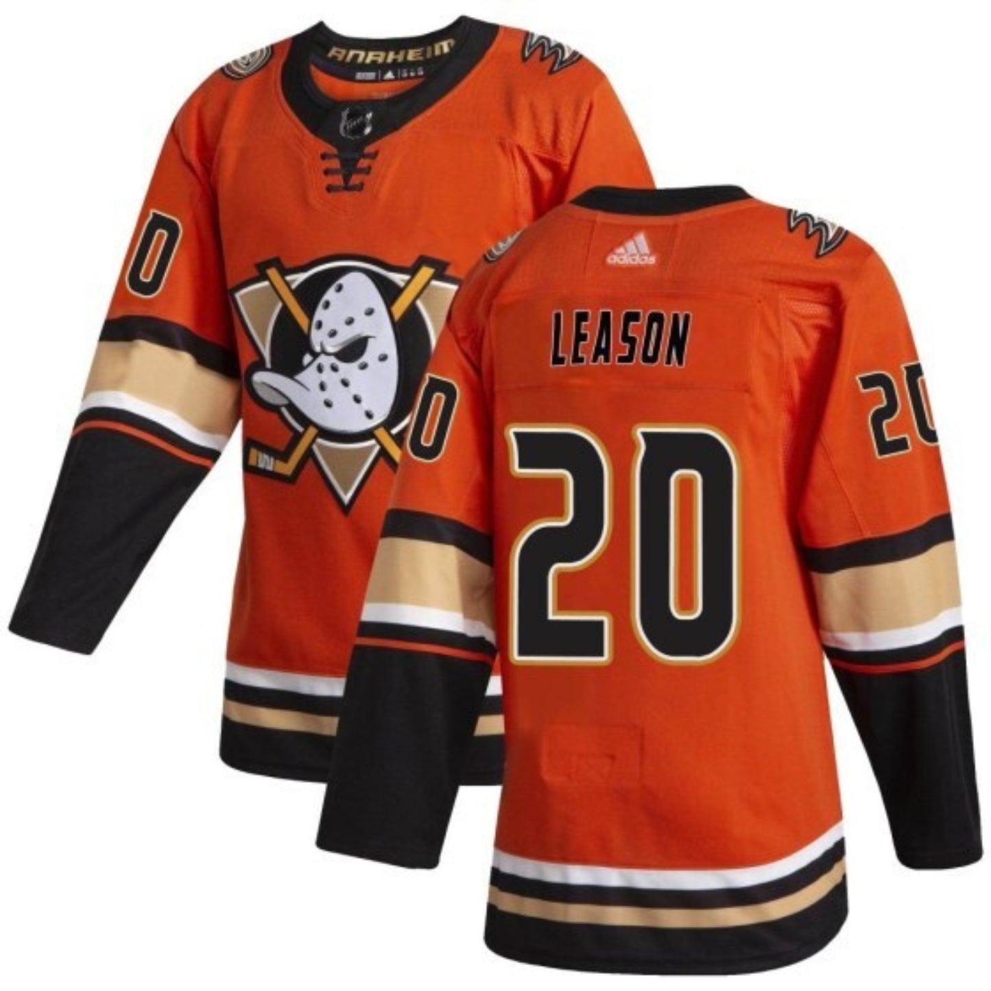 NHL Brett Leason Anaheim Ducks 20 Jersey