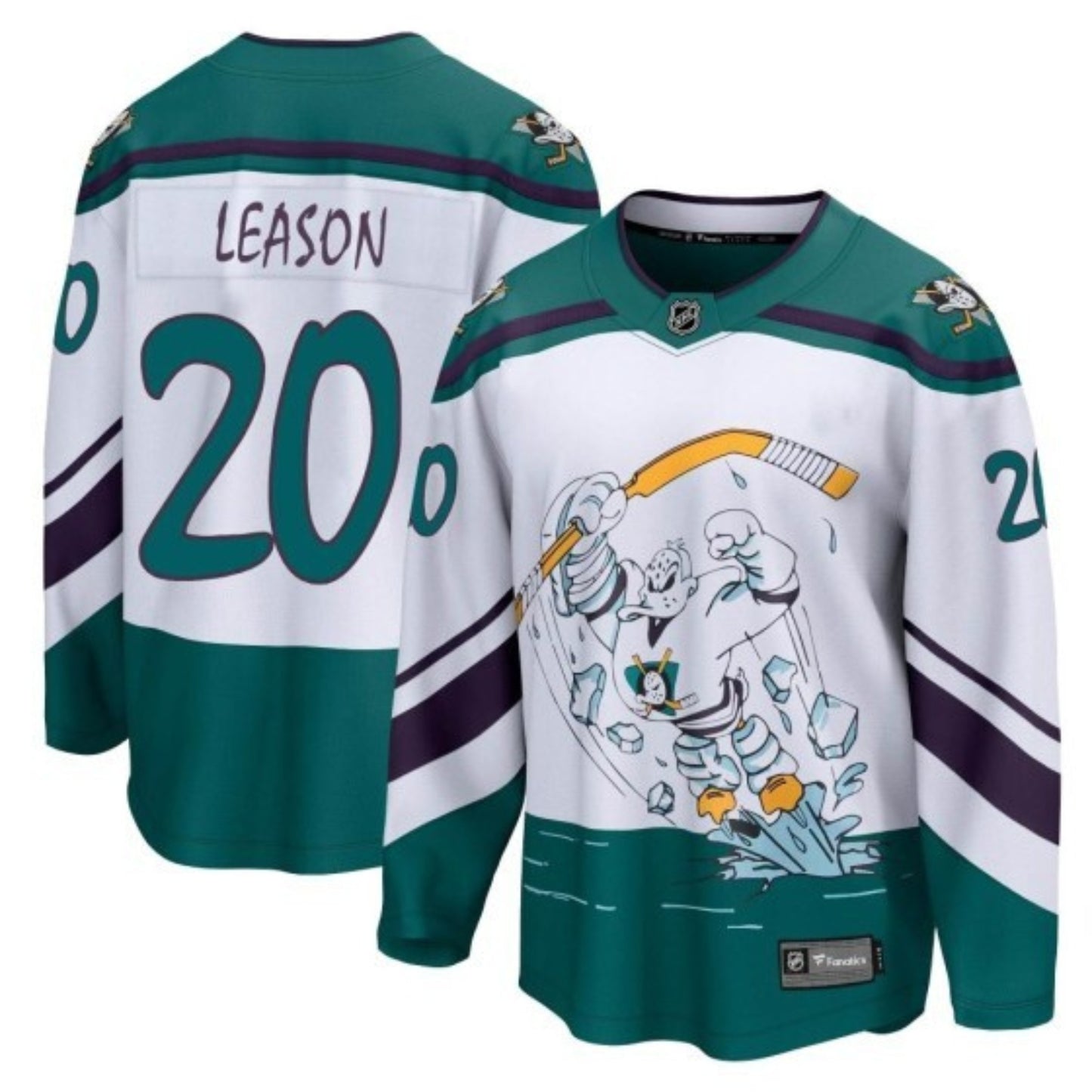 NHL Brett Leason Anaheim Ducks 20 Jersey