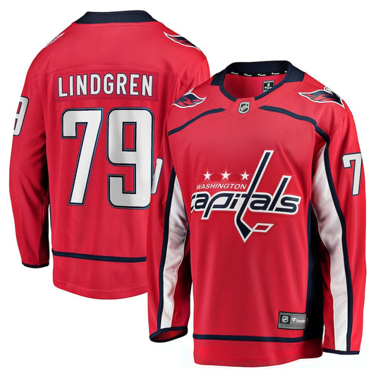 NHL Charlie Lindgren Washington Capitals 79 Jersey