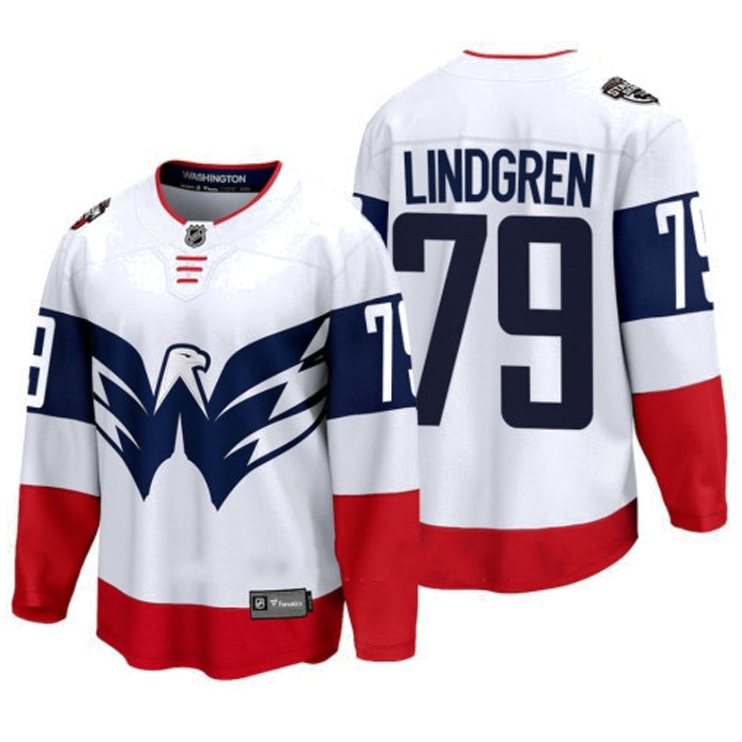 NHL Charlie Lindgren Washington Capitals 79 Jersey