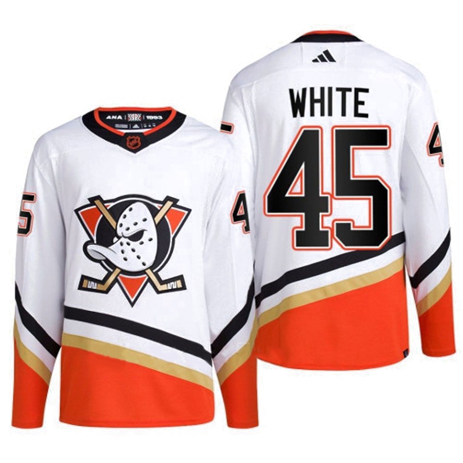 Anaheim ducks white jersey hotsell