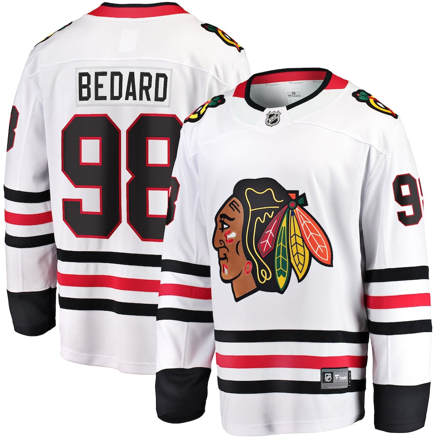 NHL Connor Bedard Chicago Blackhawks 98 Jersey