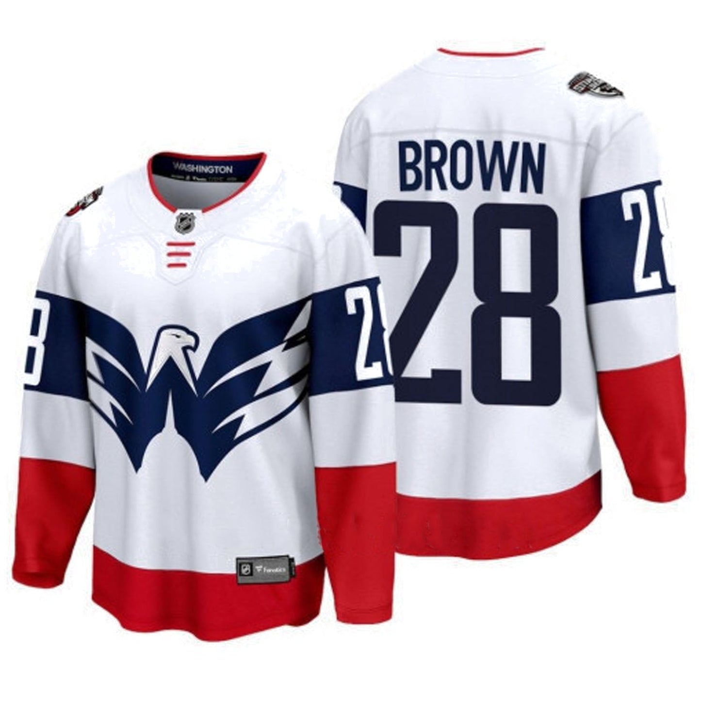 NHL Connor Brown Washington Capitals 28 Jersey