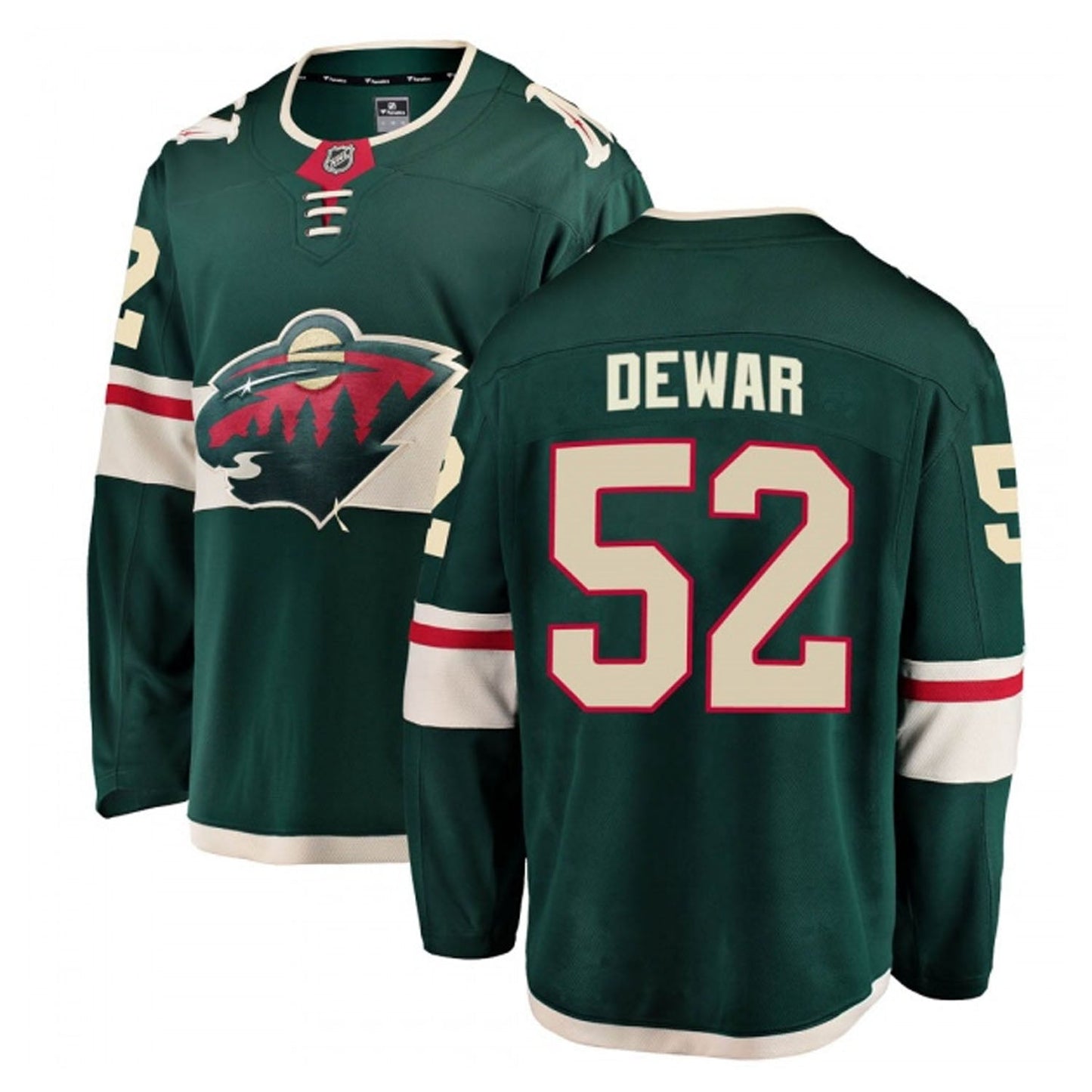 NHL Connor Dewar Minnesota Wild 52 Jersey