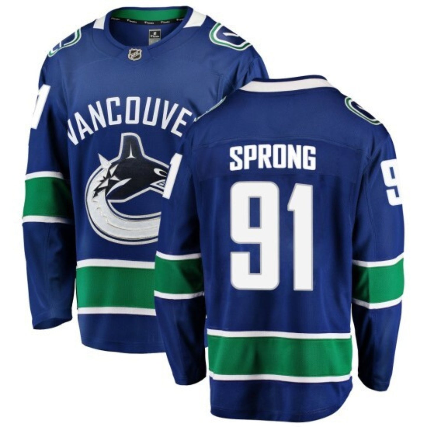 NHL Daniel Sprong Vancouver Canucks 91 Jersey